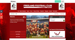 Desktop Screenshot of freelandfc.co.uk
