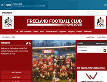 Tablet Screenshot of freelandfc.co.uk
